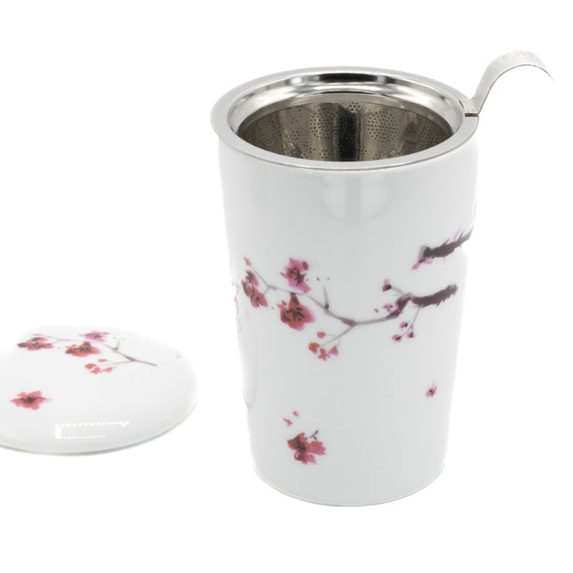 Eigenart TEAEVE Cherry Blossom mok met zeefje